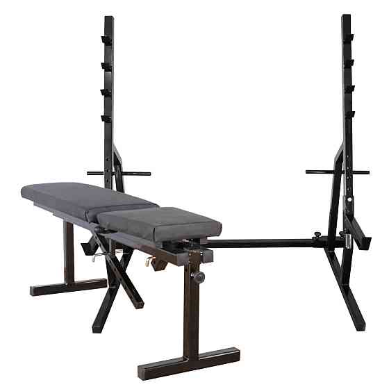 Лавка для жиму регульована 40 на 40 мм + Стійки для присідання під штангу 40 на 40 мм Київ