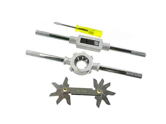 Набір мітчиків і плашок "GeKo" M3-M12, к-т 32 шт. Стрый