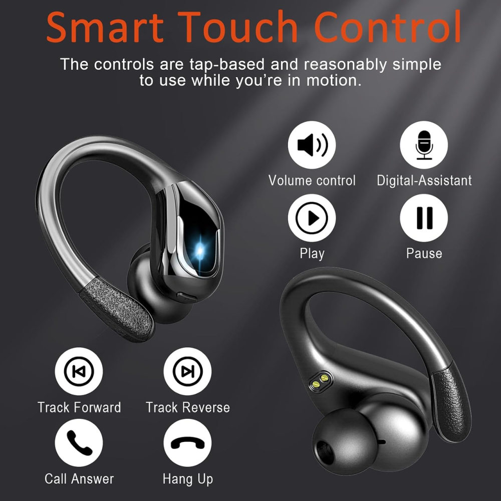 Беспроводные наушники Ltinist BX27, Bluetooth 5.3, до 75 часов работы, Hi-Fi стерео, ENC, IP67, USB-C, крючки для спорта Киев - изображение 8