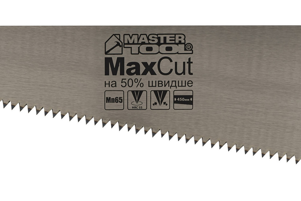 MASTERTOOL Ножівка столярна MASTERTOOL 4TPI MAX CUT 450 мм загартований зуб 2-D заточування пол Коломия - фото 5