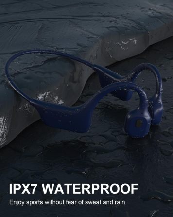 Навушники SANOTO DG08-MSUK з кістковою провідністю, Bluetooth 5.3, IPX7, до 8 годин, Open Ear, спортивні, сині Київ