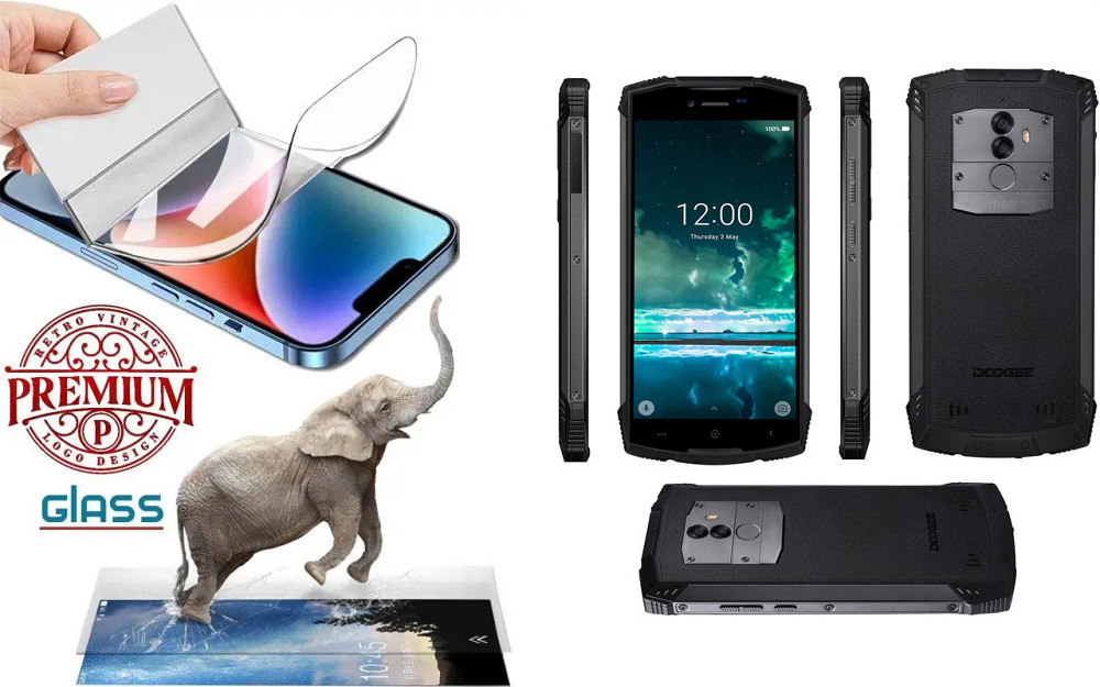 Поліуретанова плівка DOOGEE S55, S55 Lite, Premium, товщина 0,2 мм Київ - фото 1