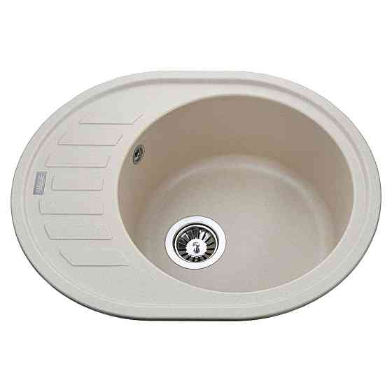 Гранітна мийка Globus Lux ARNO слонова кiстка 620х500 (000020967) Київ