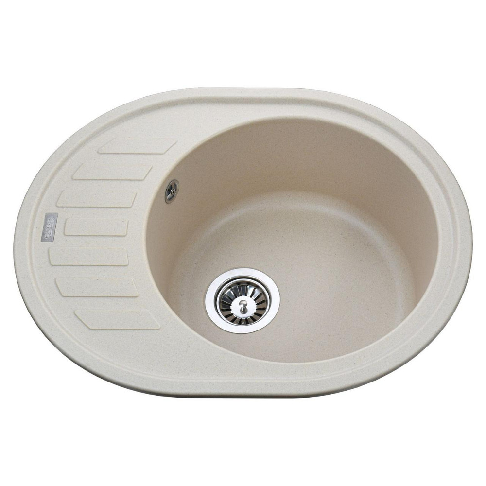 Гранітна мийка Globus Lux ARNO слонова кiстка 620х500 (000020967) Київ - фото 1