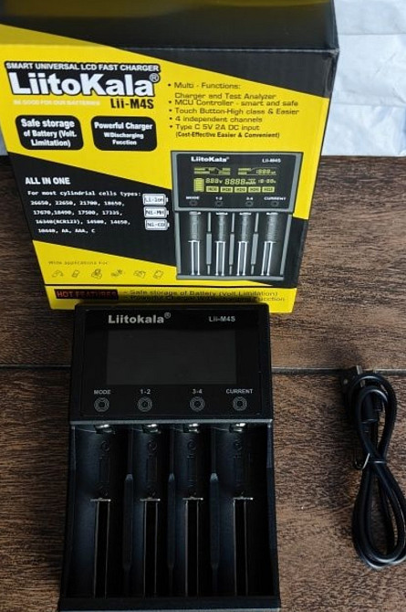 Зарядное устройство LiitoKala Lii-M4S оригинал, +блок зарядки. Киев - изображение 6