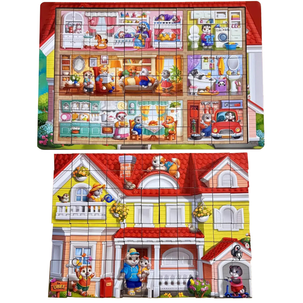 Деревянный пазл-вкладыш 