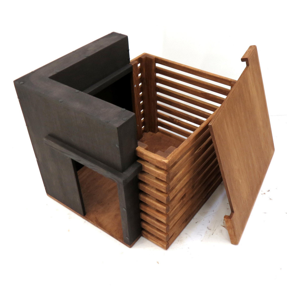 Будиночок для кішки "Шварц" венге-мускат Миколаїв - фото 8