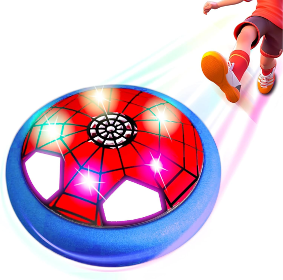Летающий футбольный мяч Hover Ball для детей, LED-подсветка, воздушная подушка, мягкий бампер, игрушка 4–10 лет Киев