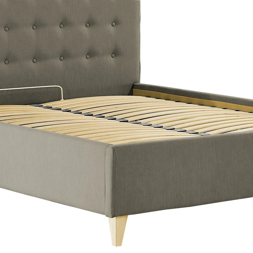 Кровать Двуспальная Nicole VIP Wood На ножках 160 х 200 см Melva 20 A1 С дополнительной металлической цельносварной рамой Серый Киев - изображение 6