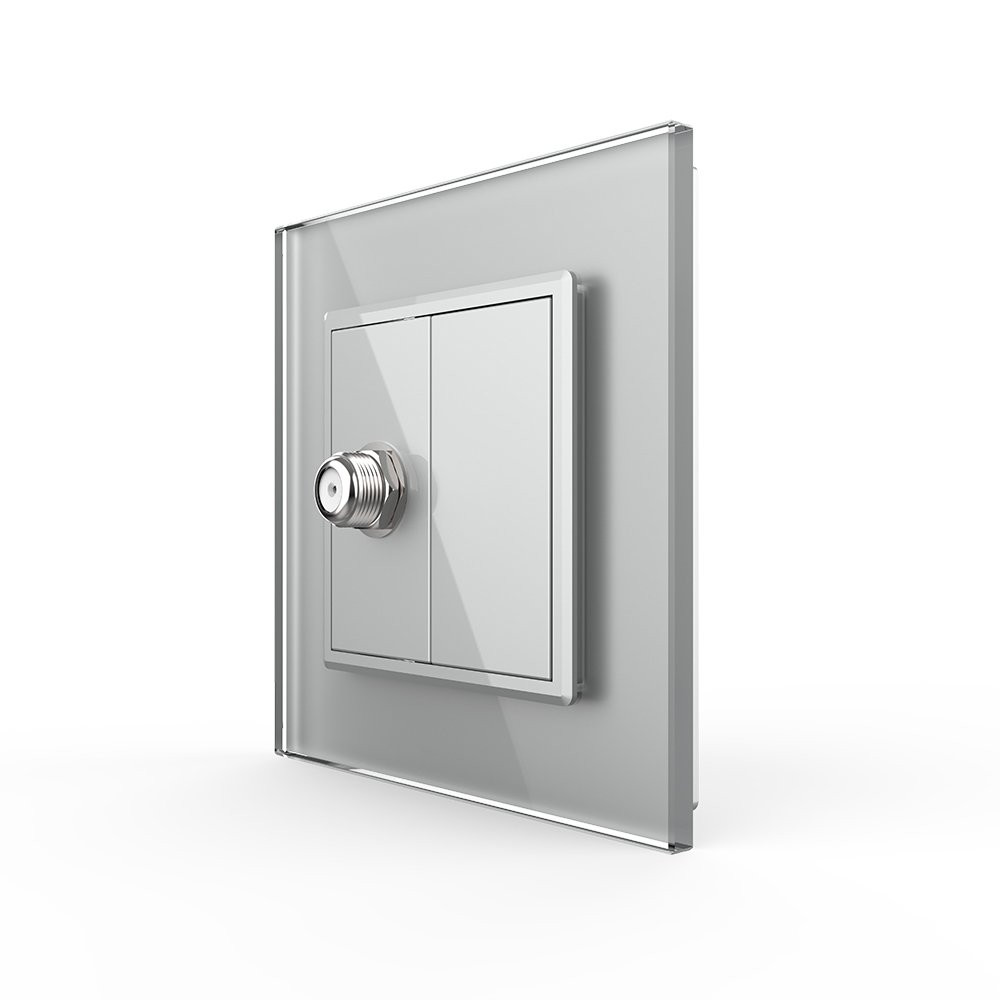 Розетка супутникова SAT Livolo сірий скло (VL-C7FCSL-1IP) Коломыя - изображение 6