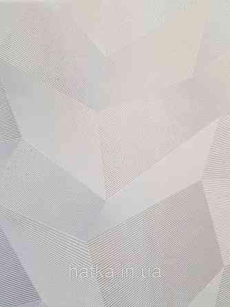 Шпалери метрові вінілові на флізеліні Sintra Vila геометрія фігури 3д сірі білі сріблясті 534601 Київ