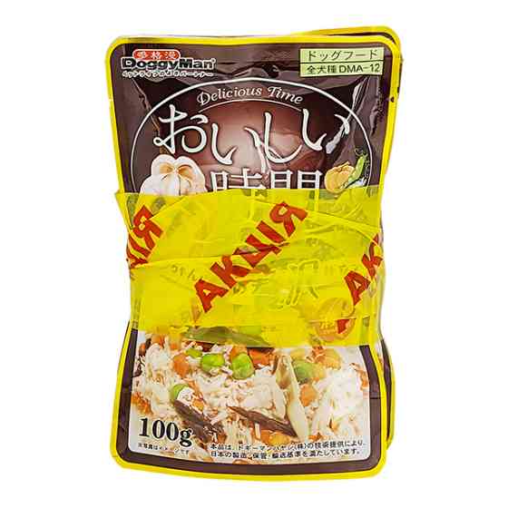 3+1 НАБОР DoggyMan Low Fat Chicken & Tuna, Bonito ДОГГИМЕН КУРИЦА С ТУНЦОМ И МАКРЕЛЬЮ в желе влажный корм, консервы для собак, пауч 4х100г Киев