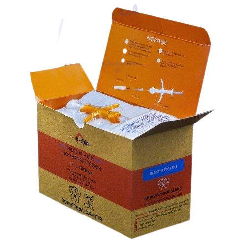 Мікрочіп a-chip+ з ін'єктором 2,12 х 12 мм Київ - фото 2