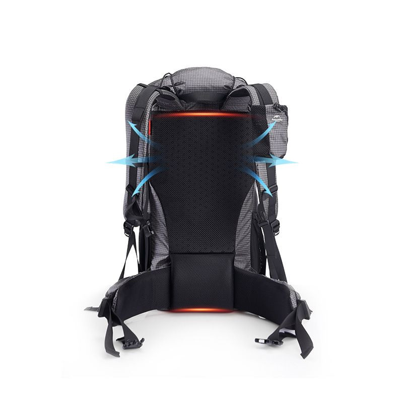 Рюкзак туристичний Naturehike Rock NH19BP095, 60+5 л, графіт в клітинку Киев - изображение 4
