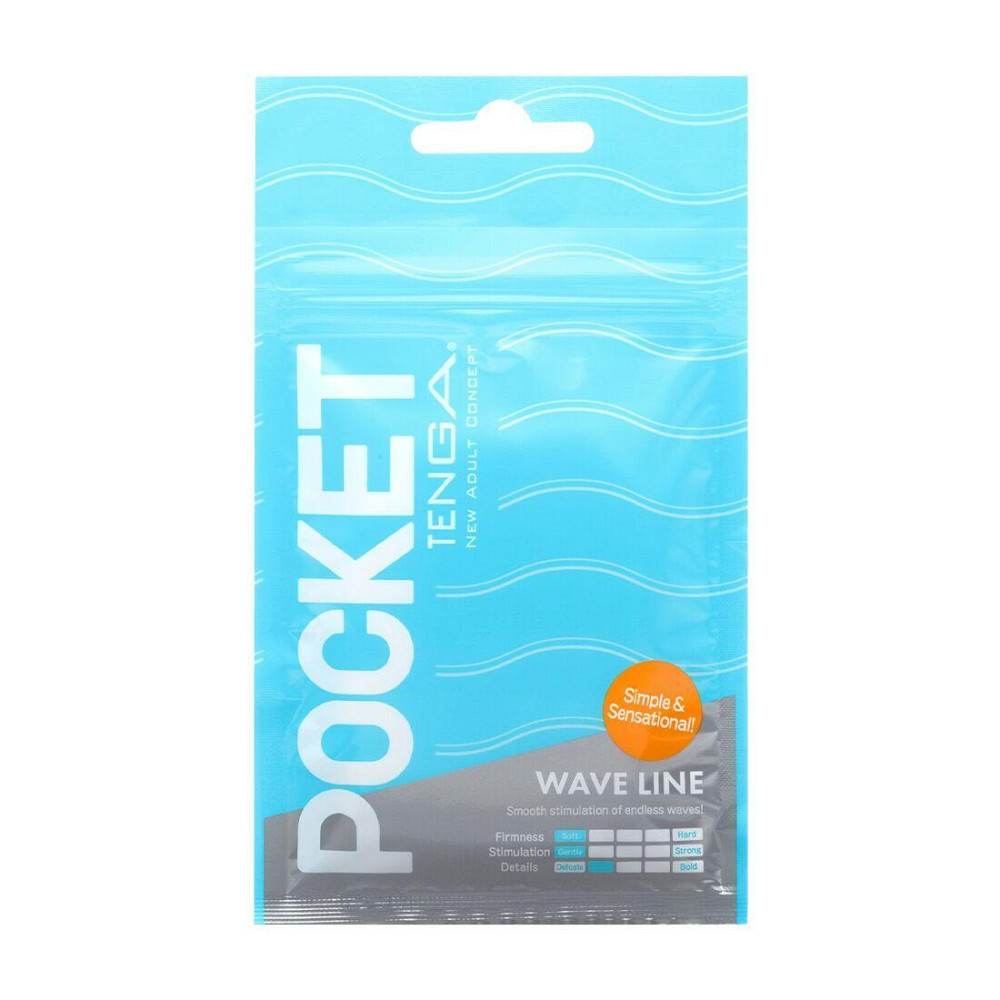 Мастурбатор TENGA Pocket Wave Line Sex Aura Київ - фото 1