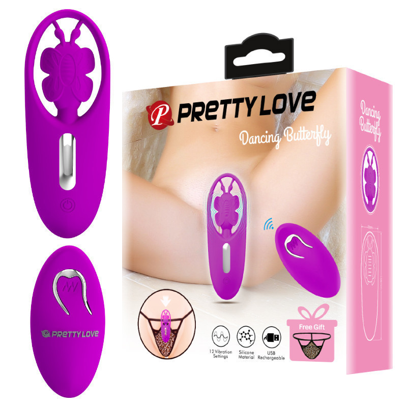 Кліторальний стимулятор - Pretty Love Dancing Butterfly Stimulator Purple Sex Aura Київ - фото 1