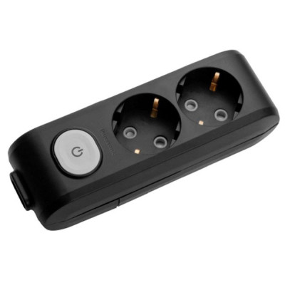 Колодка для удлинителя Panasonic X-tendia 2 гнезда black (WLTA04202BL-UA) Винница - изображение 1