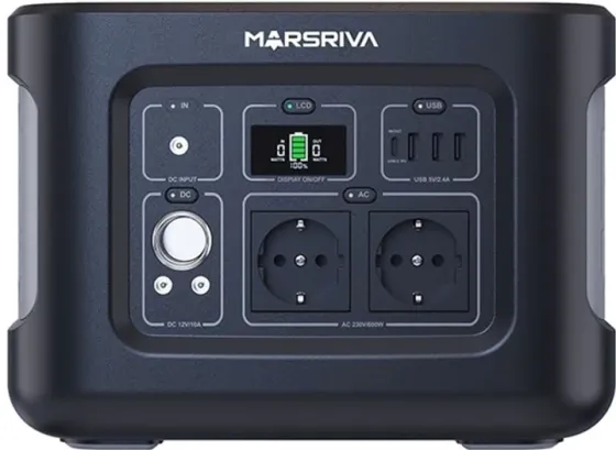 Зарядна станція Marsriva MP6 600Вт (512Вт/г) LiFePo4, PD 60Вт Київ