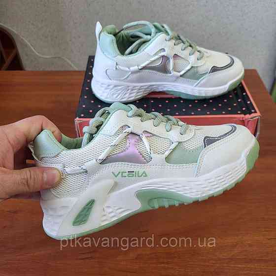 Кроссовки женские повседневные на шнуровке размер 36 белый Хмельницкий