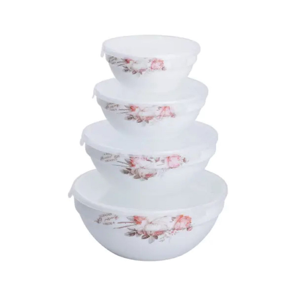 Набір порцелянових харчових контейнерів 4 шт 0,25/0,35/0,6/1,1л HP-7-713 Коломия - фото 2