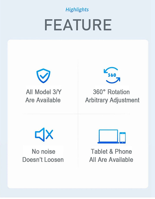 Тримач планшета на підголівник Tesla Model 3 Model Y універсальний для задніх сидінь, міцний автомобільний холдер Николаев - изображение 9