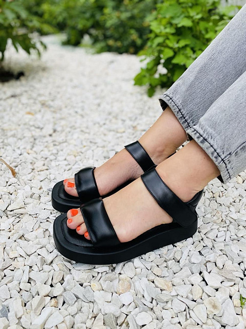 ARLEN Босоніжки жіночі ARLEN Бос-06 чорні (літо, шкіра натуральна) (4379) Коломыя - изображение 6