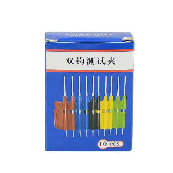 Набір тестових кліпс SDK08 під Dupont, 10 шт, затискач 0.13 мм для PCB, SMD, IC Київ