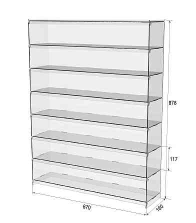 Подставка витрина EKOSTAR 7 полок 670х160х878 Киев