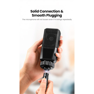 Кабель мультимедийный 3.5mm M to XLR F 1.0m AV182 black Ugreen (20763) Винница - изображение 4