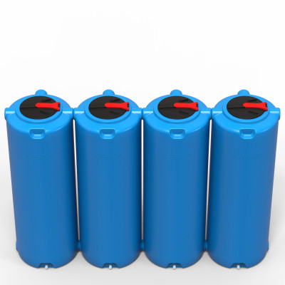 Ємність для води Вігер вертикальна харчова 1000 л вузька, кришка з клапаном синя (13231) Вінниця - фото 6