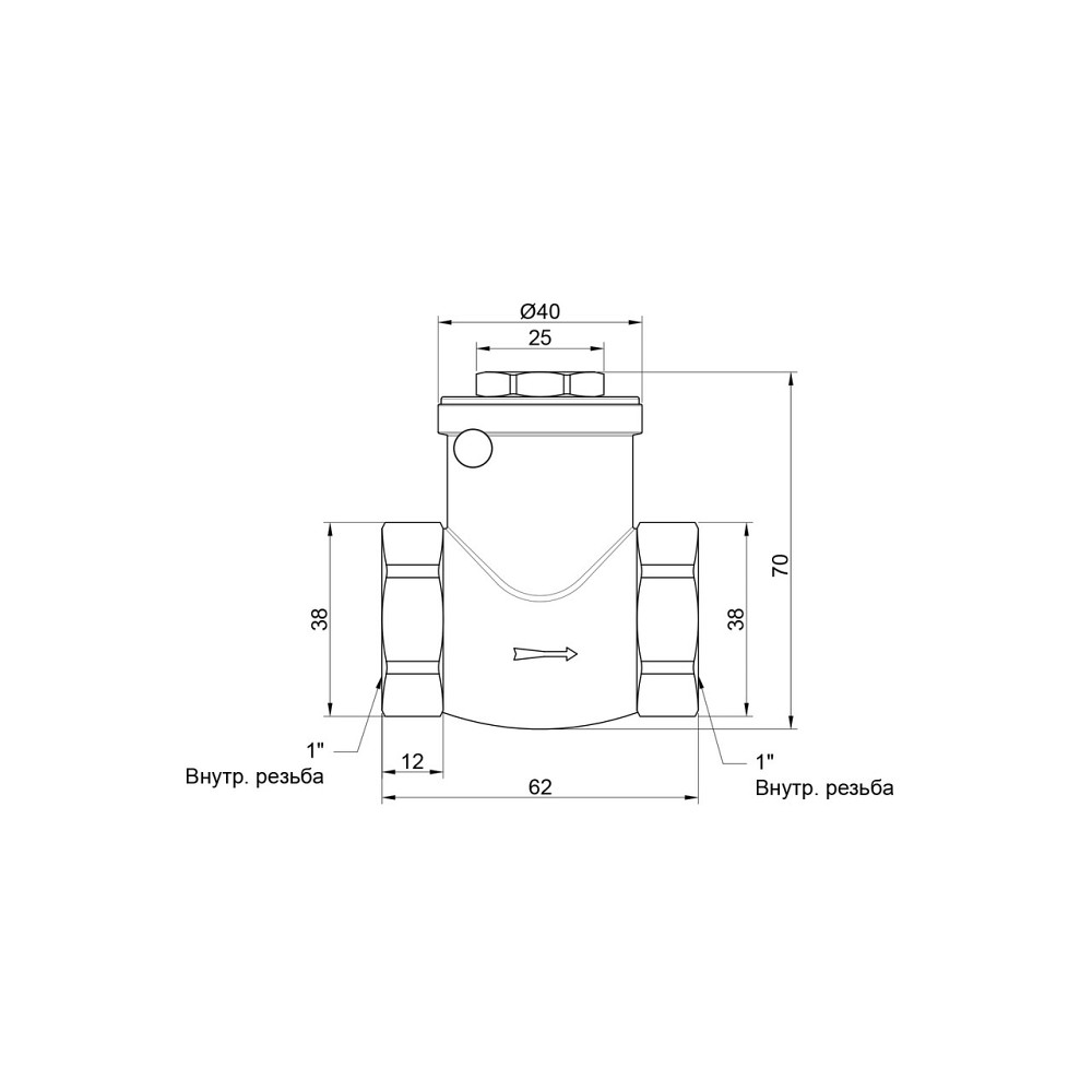 Зворотний клапан Thermo Alliance Standart 1" SD242W25 Київ - фото 2