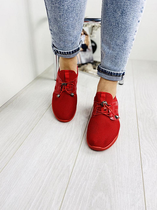 No brend Кросівки жіночі L-132 червоні (весна-осінь, сітка) (1499) 36р.37р.38р. Коломия - фото 3