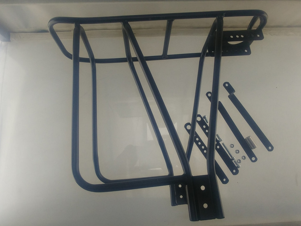 Багажник задний велосипедный (усиленный, сталь, черный, 26к под диск торм) Мукачево - изображение 1