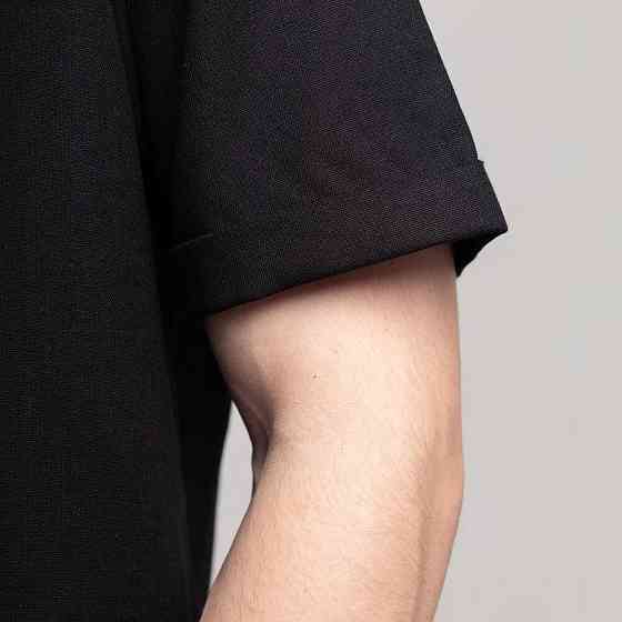 Чоловіча сорочка з коротким рукавом чорна Pobedov Molodist' Київ