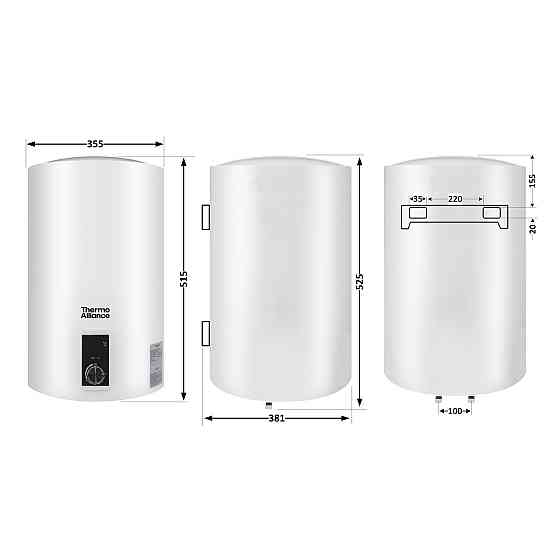 Водонагрівач електричний Thermo Alliance 30 л вертикальний, сухий ТЕН 1,6 кВт D30V16J1 (D)K Київ