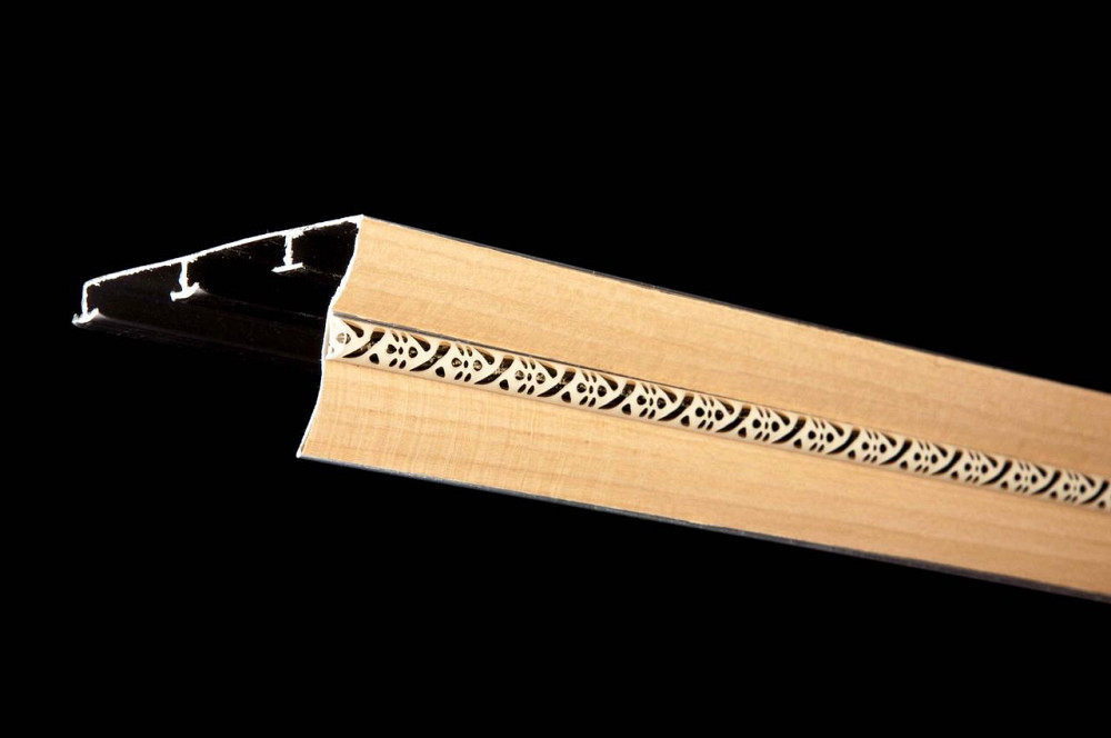 Трехрядный алюминиевый карниз БР-03 бук 2.5 Бровары - изображение 1