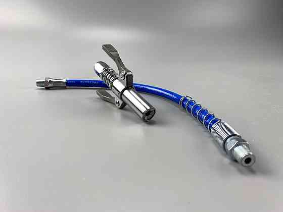 Головка шприца мастила Germany Quality під М6/М8/М10/М12/М14 пряма маслянка + шланг із пружиною Мукачево