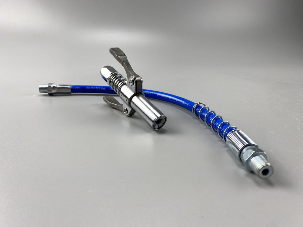 Головка шприца мастила Germany Quality під М6/М8/М10/М12/М14 пряма маслянка + шланг із пружиною Мукачево - фото 3