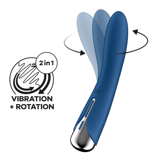 Вибратор с ротацией Spinning Vibe 1 синий Satisfyer (Германия) Sex Aura Киев