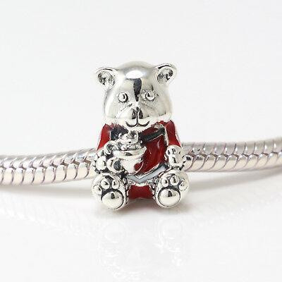 Срібна намистина Пандора  "Різдвяний ведмідь" 797564ENMX MasterSem Київ - фото 3