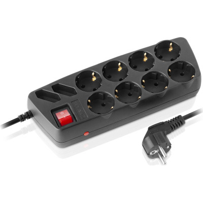 Мережевий фільтр живлення REAL-EL REAL-EL RS-10 Protect, 3m, black (EL122300039) Вінниця - фото 5