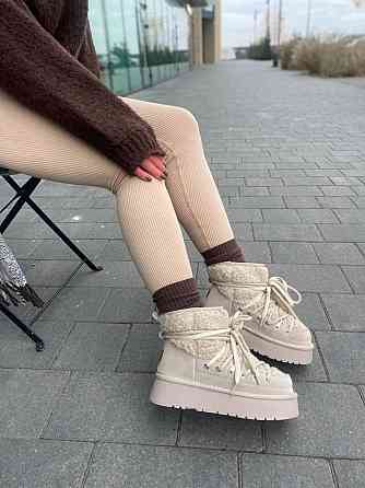 Hengji Угги жіночі HENGJI T39-3 бежеві (зима, замша натуральна) (5677) 37 Коломыя