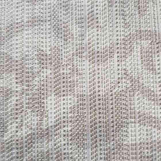 Шпалери вінілові на флізелін Sirpi Alta gamma Sempre 3 абстракція листя бежеві на пісочному з сріблом 3д Київ