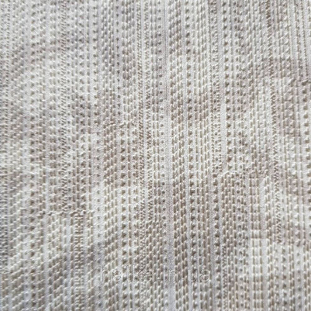 Шпалери вінілові на флізелін Sirpi Alta gamma Sempre 3 абстракція листя бежеві на пісочному з сріблом 3д Київ - фото 3