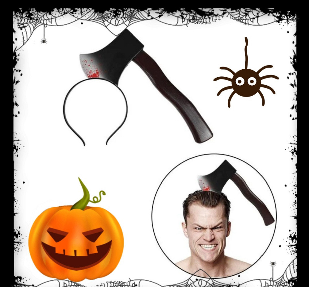 Обруч Топор в голові на Хелловін 27 см Німеччина чорний Київ - фото 1