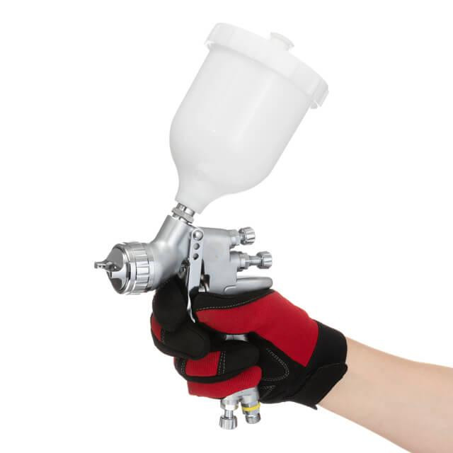 Фарбопульт пневматичний LVMP, професійний, форсунка: 1,4 мм, верхній пластиковий бачок: 600 мл, 2 бар, STORM INTERTOOL PT-0115 Київ - фото 6