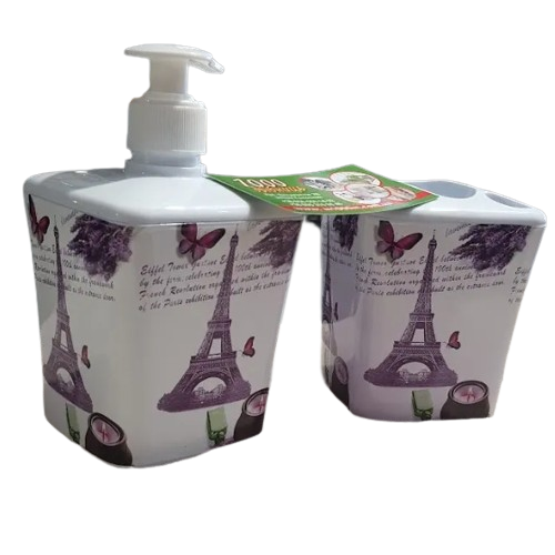 Набір для ванної кімнати 2в1 2 предмети з малюнком Париж 392 ELIF Житомир - фото 1
