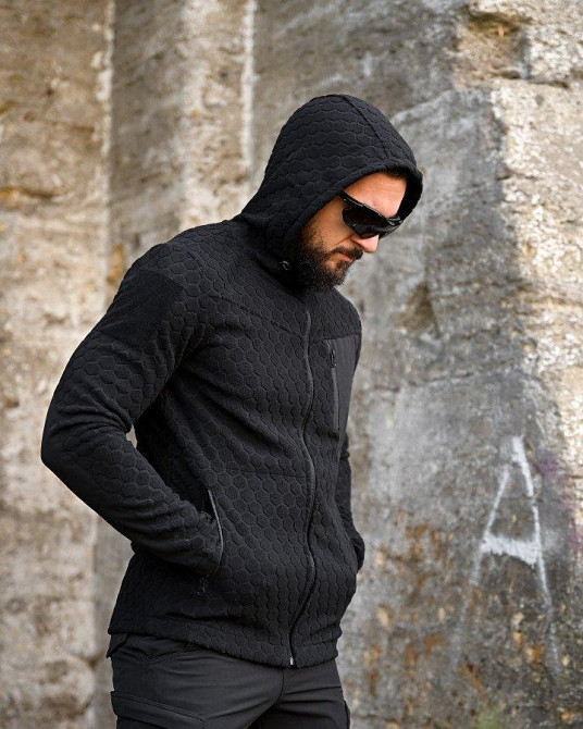 Тактична флісівка KM URBAN чорна ПП7996 Одеса - фото 6