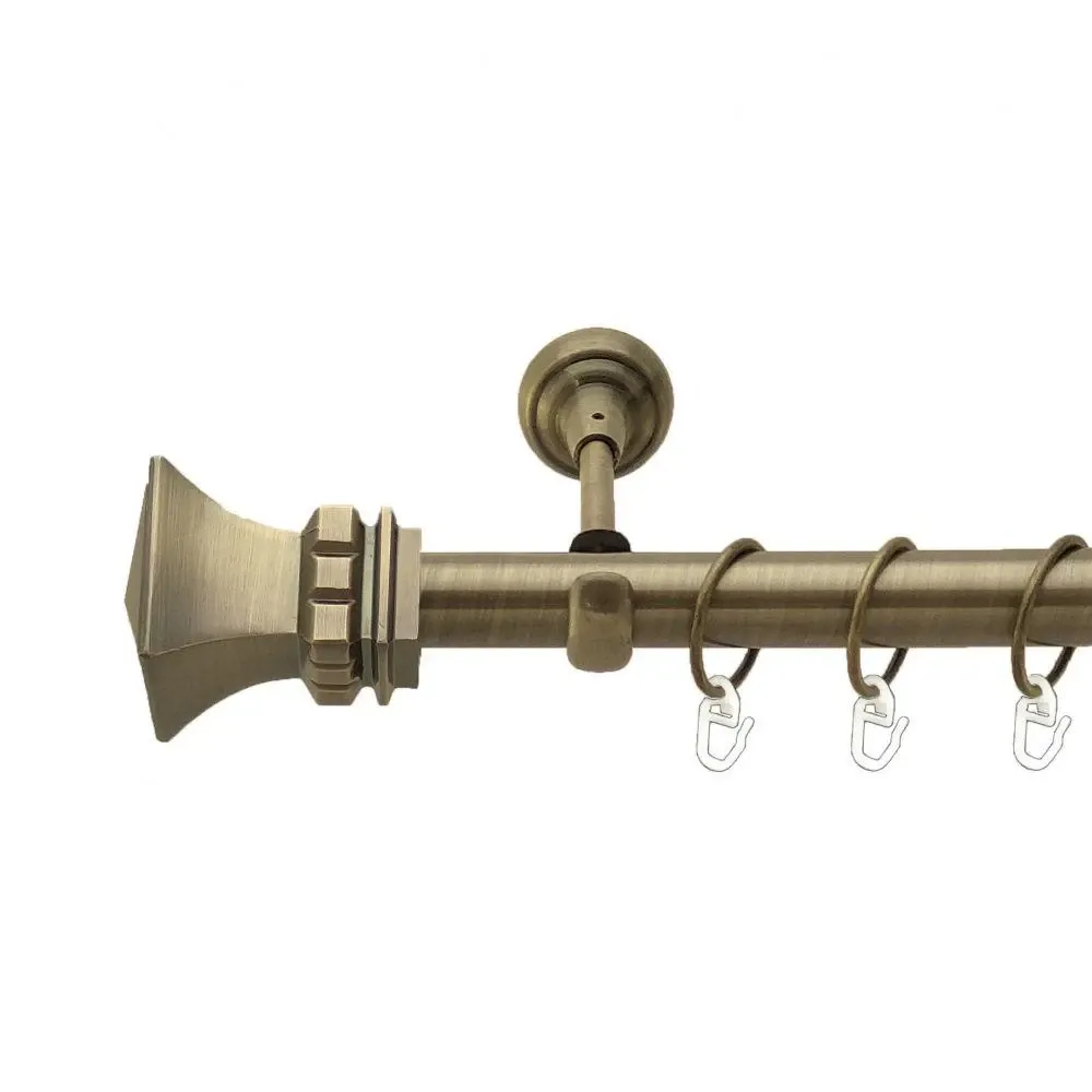 Карниз Orvit Емпорія металевий однорядний відкритий Антик 25 мм 200 см (4223967) Львів - фото 1