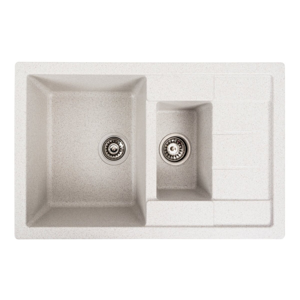 Гранітна мийка для кухні VALESO 7850W TOSKANA матова Топаз Коломия - фото 2